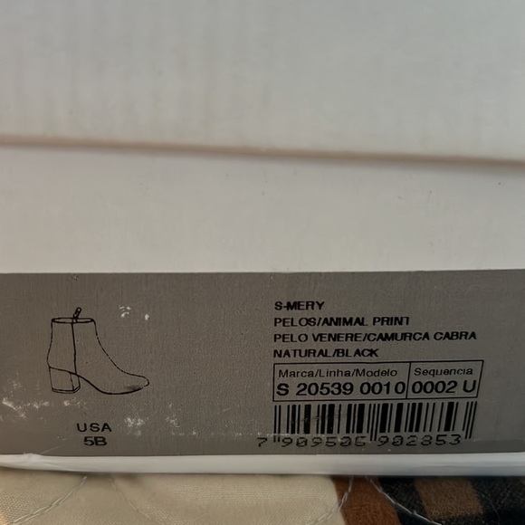 Schutz Mery Fur Animal Print Leopard Cheetah Ankle Boot Size 5 - Picture 11 of 11